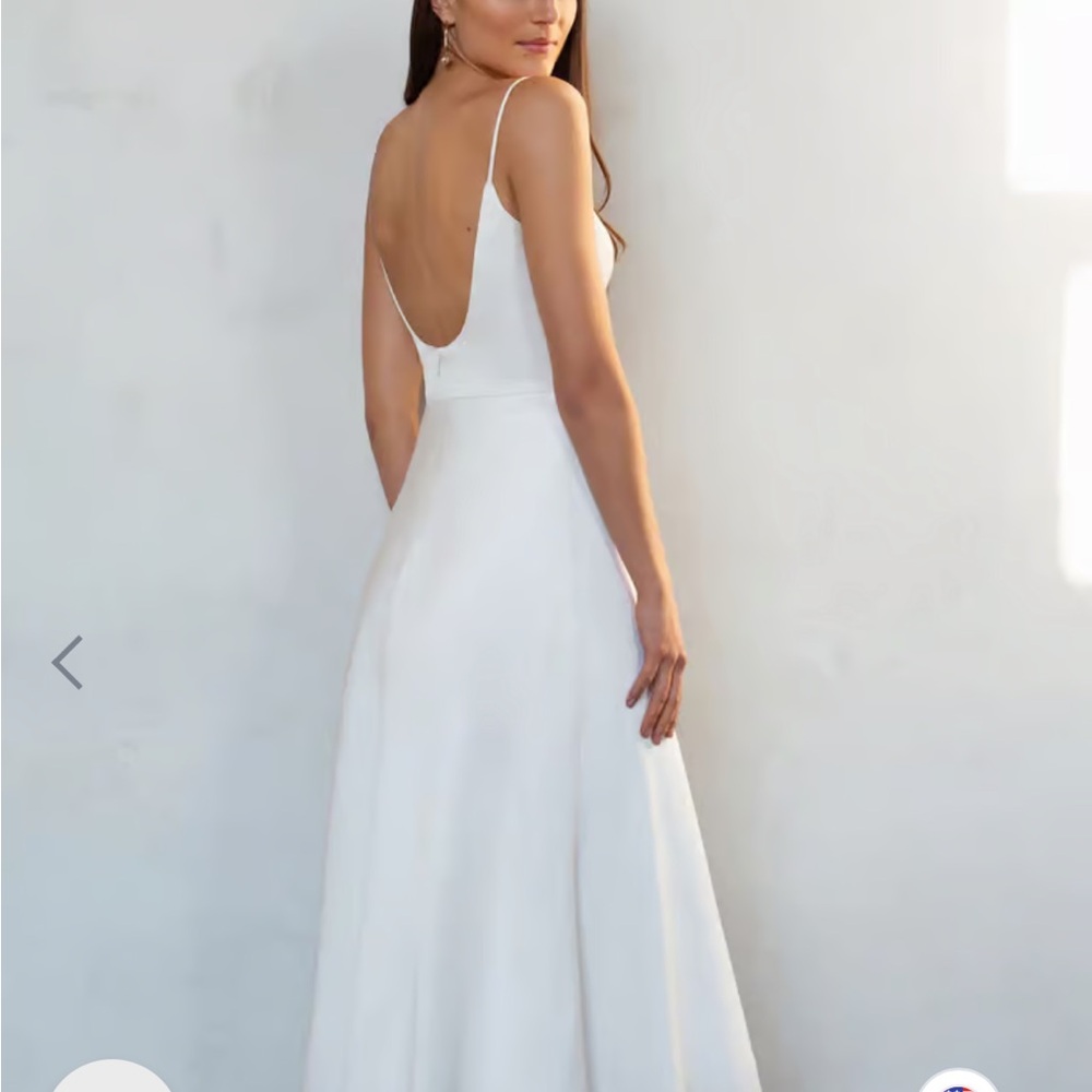 Jenny Yoo White Sleeveless Sundress Wedding - Picture 10 of 10